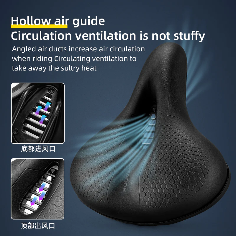 Bike Seat Memory Foam Bike Saddle Comfortable Waterproof for Leisure - Image 7