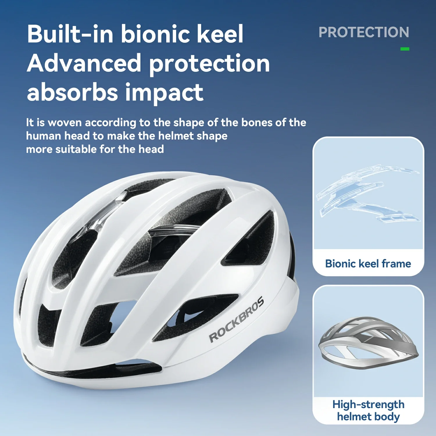 Cycling Helmet  Bionic Support  Antibacterial Liner  Adjustable Fit - Image 11