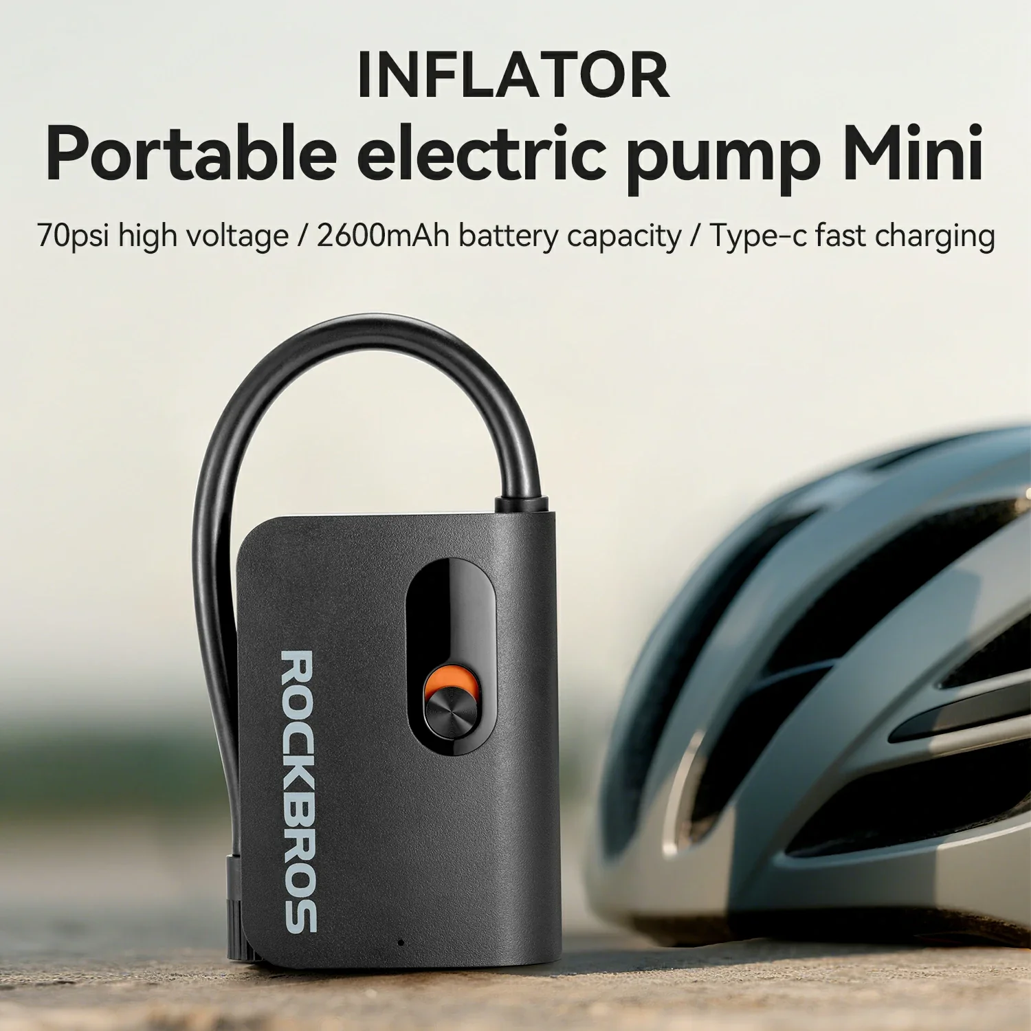 L1 Mini Electric Bike Tire Pump 70PSI - Image 4