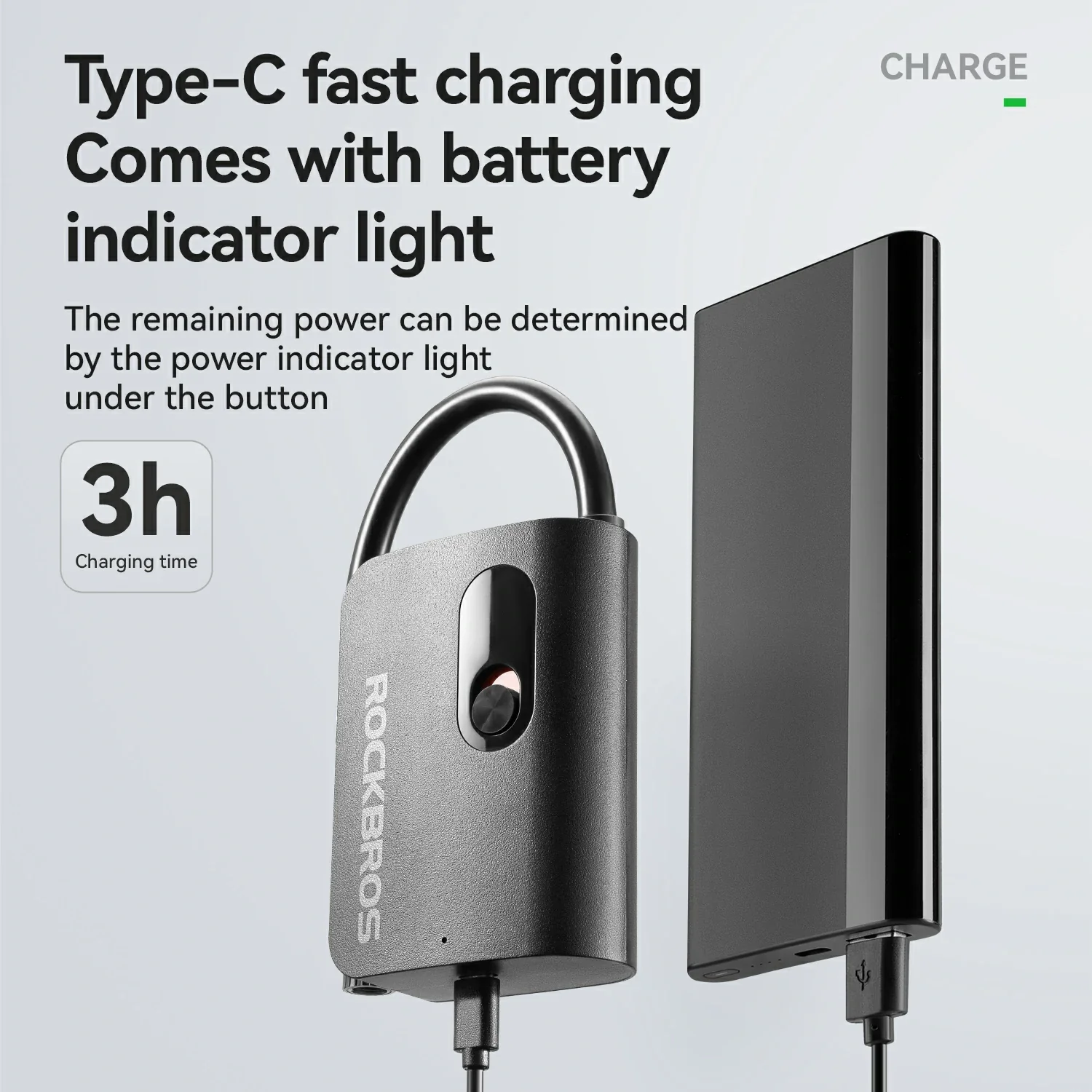 L1 Mini Electric Bike Tire Pump 70PSI - Image 5