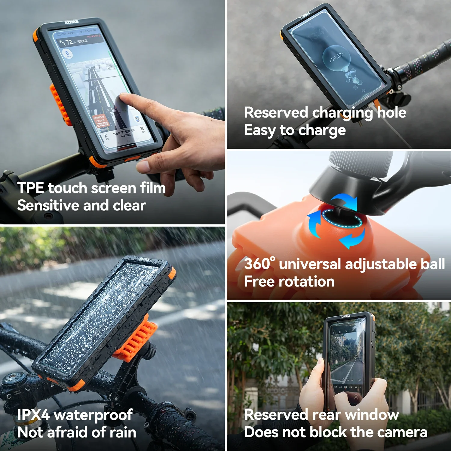 Magnetic Waterproof Bike Phone Holder Shock-Absorbing For 4.7–6.9‘’ - Image 5