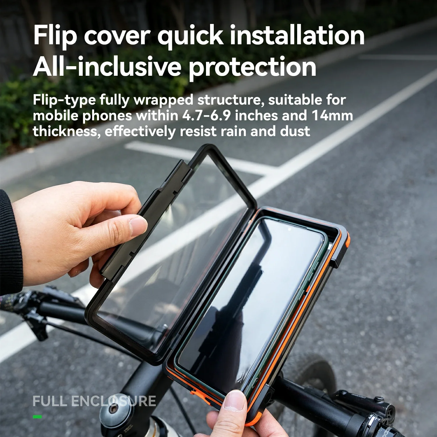 Magnetic Waterproof Bike Phone Holder Shock-Absorbing For 4.7–6.9‘’ - Image 7