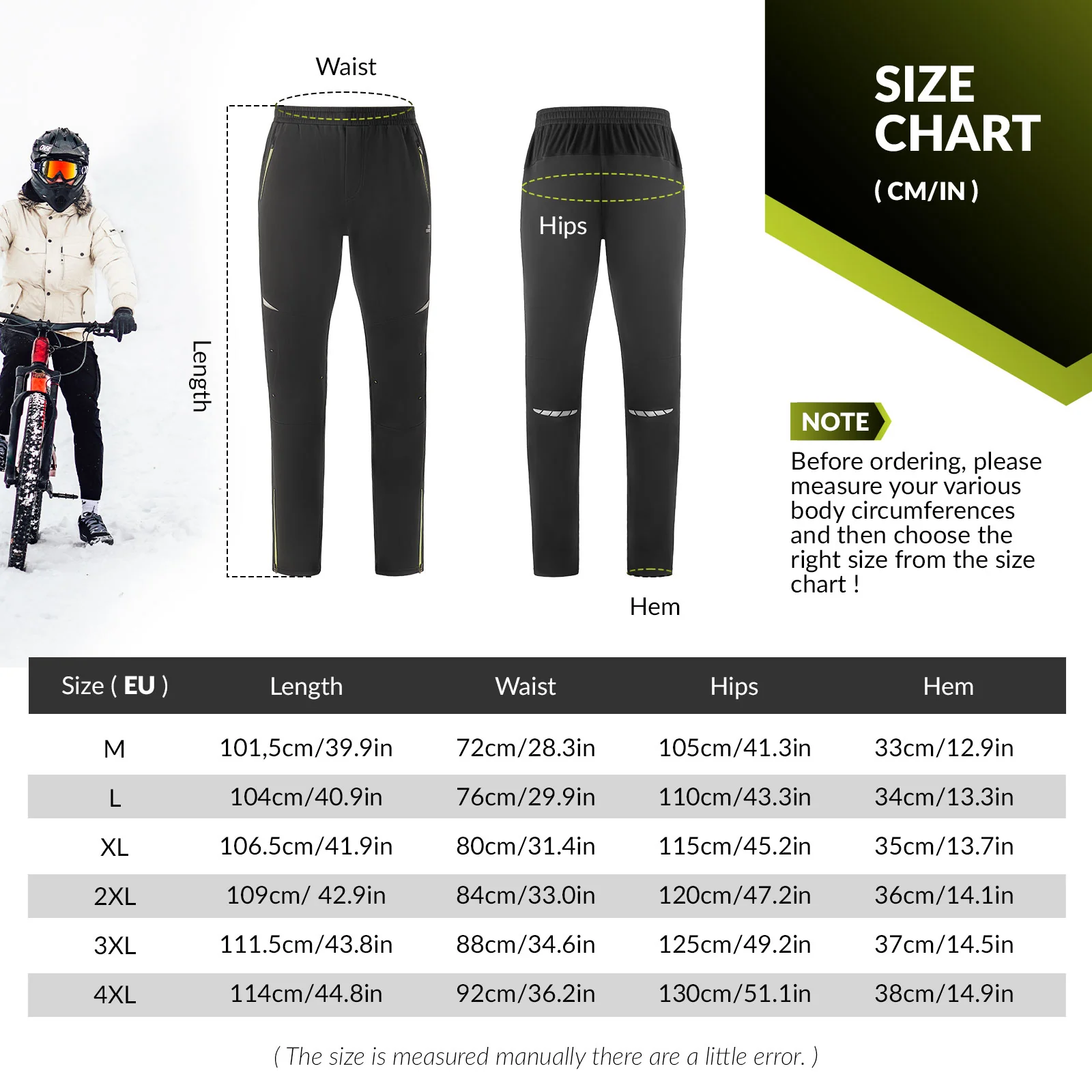 Men's Cycling Jacket & Pants Set Winter - Image 4