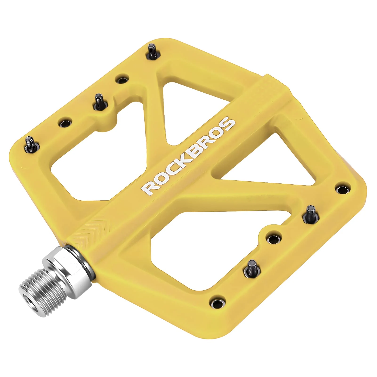 ROCKBROS Mountain Bike Pedals Lightweight Nylon DU Bearing 9/16" MTB Flat Bike Pedals - Image 4