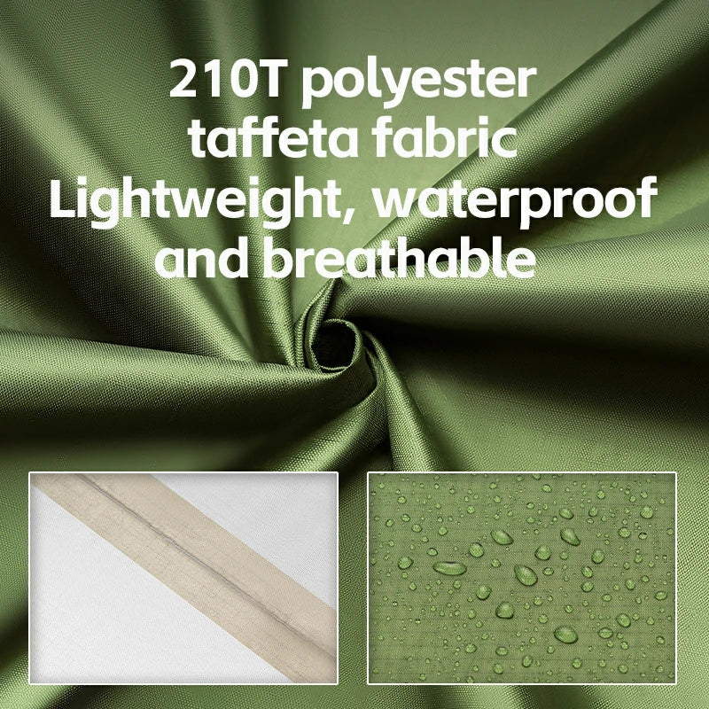 Qunature 3-in-1 Waterproof Raincoat Canopy Floor Mat Lightweight Portable - Image 12