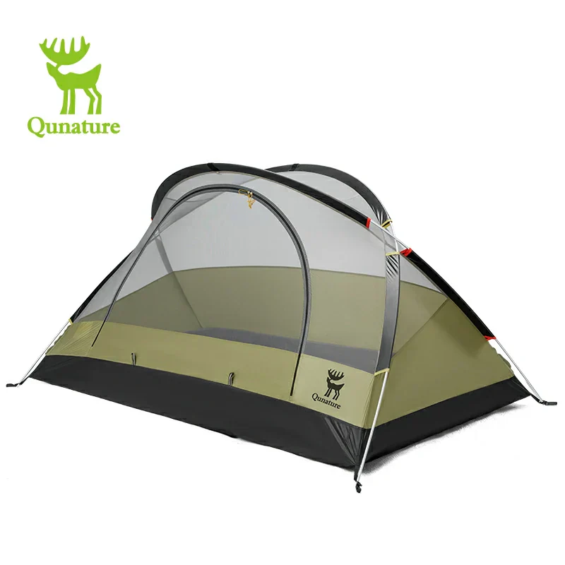 Qunature Rainproof Tent Lightweight Aluminum Rods Easy Setup for Camping - Image 3