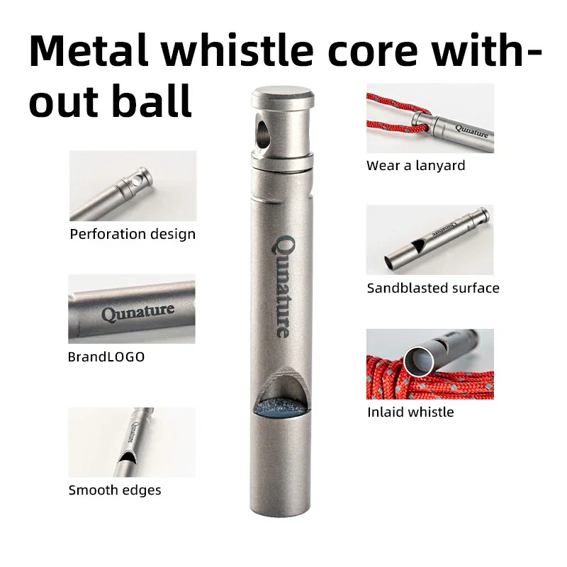 Qunature Titanium Survival Whistle 120dB Loud, Durable, Portable Outdoor Gear - Image 10
