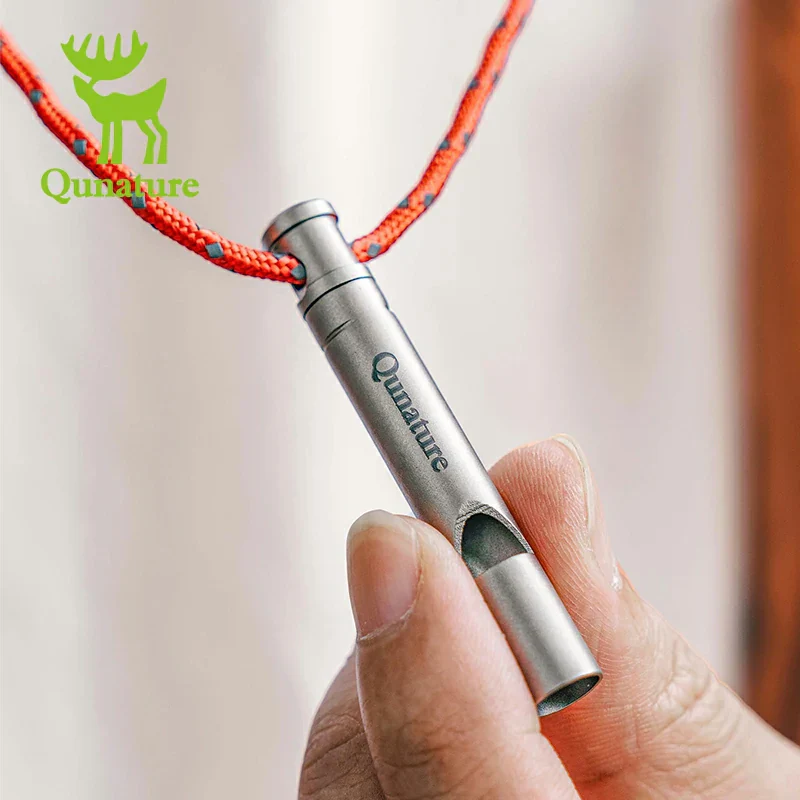 Qunature Titanium Survival Whistle 120dB Loud, Durable, Portable Outdoor Gear - Image 4