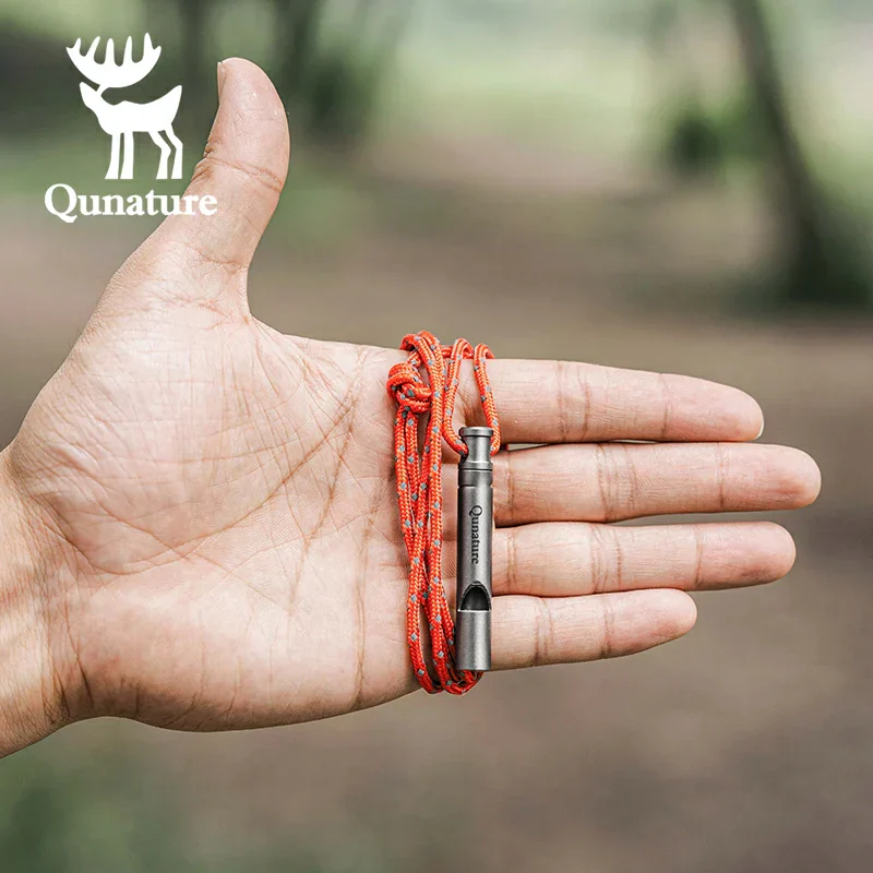 Qunature Titanium Survival Whistle 120dB Loud, Durable, Portable Outdoor Gear - Image 5