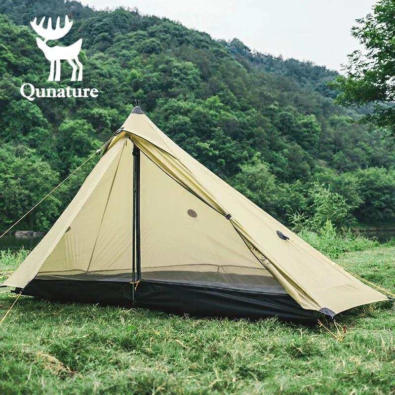 Qunature Ultralight Tent Rodless Rainproof Easy Setup for Outdoor Camping - Image 7