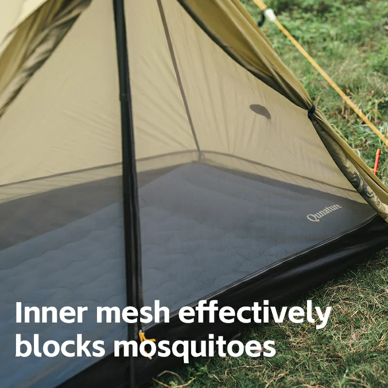 Qunature Ultralight Tent Rodless Rainproof Easy Setup for Outdoor Camping - Image 8