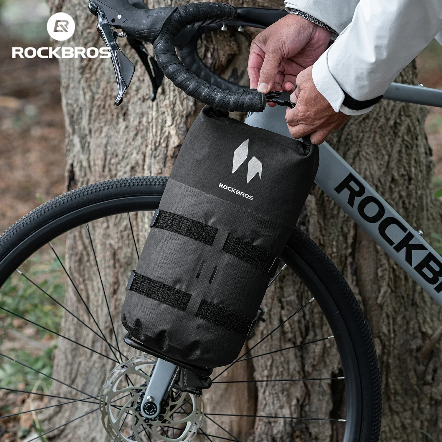 RideMate 100% Waterproof Front Fork Rack Bag 7L - Image 12