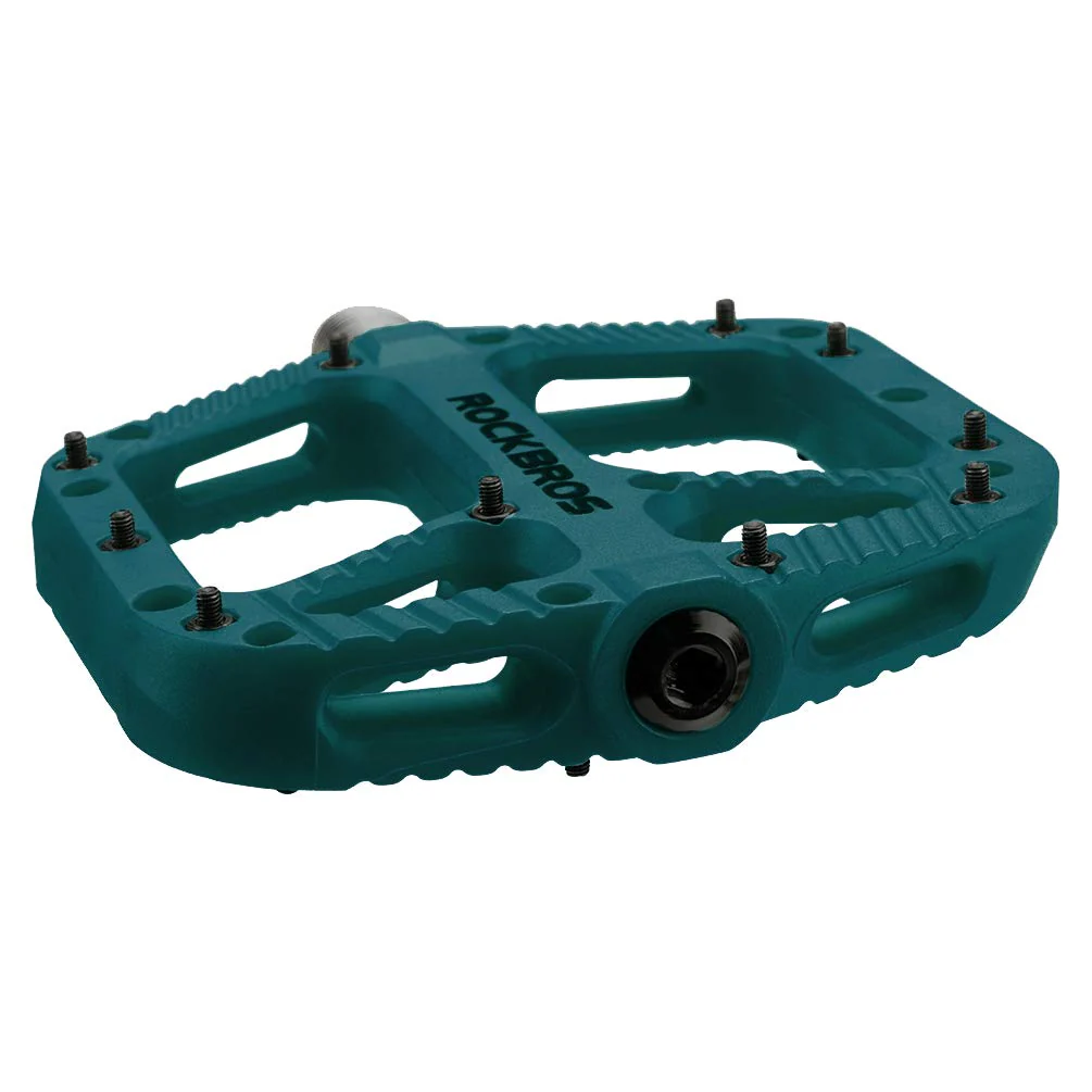 ROCKBROS Mountain Bike Pedals Nylon Composite Bearing 9/16" MTB Bicycle Pedals with Wide Flat Platform - Image 13