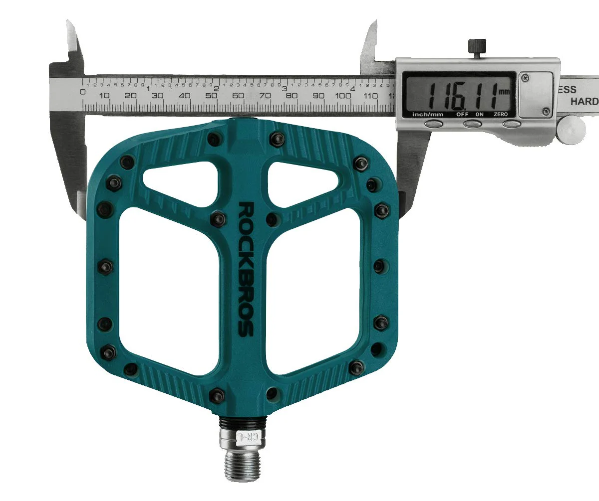 ROCKBROS Mountain Bike Pedals Nylon Composite Bearing 9/16" MTB Bicycle Pedals with Wide Flat Platform - Image 15