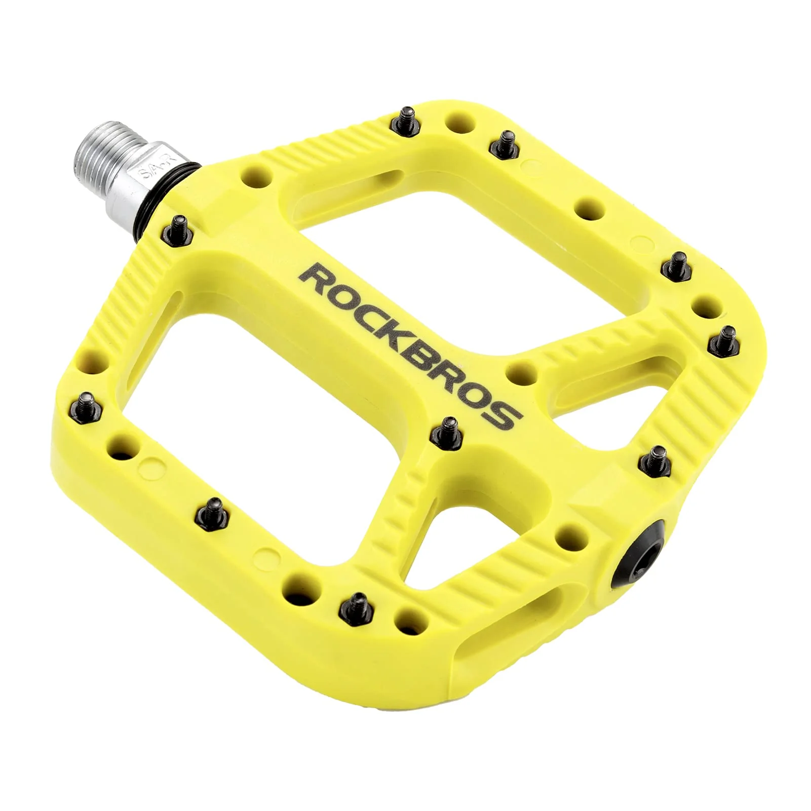 ROCKBROS Mountain Bike Pedals Nylon Composite Bearing 9/16" MTB Bicycle Pedals with Wide Flat Platform - Image 5
