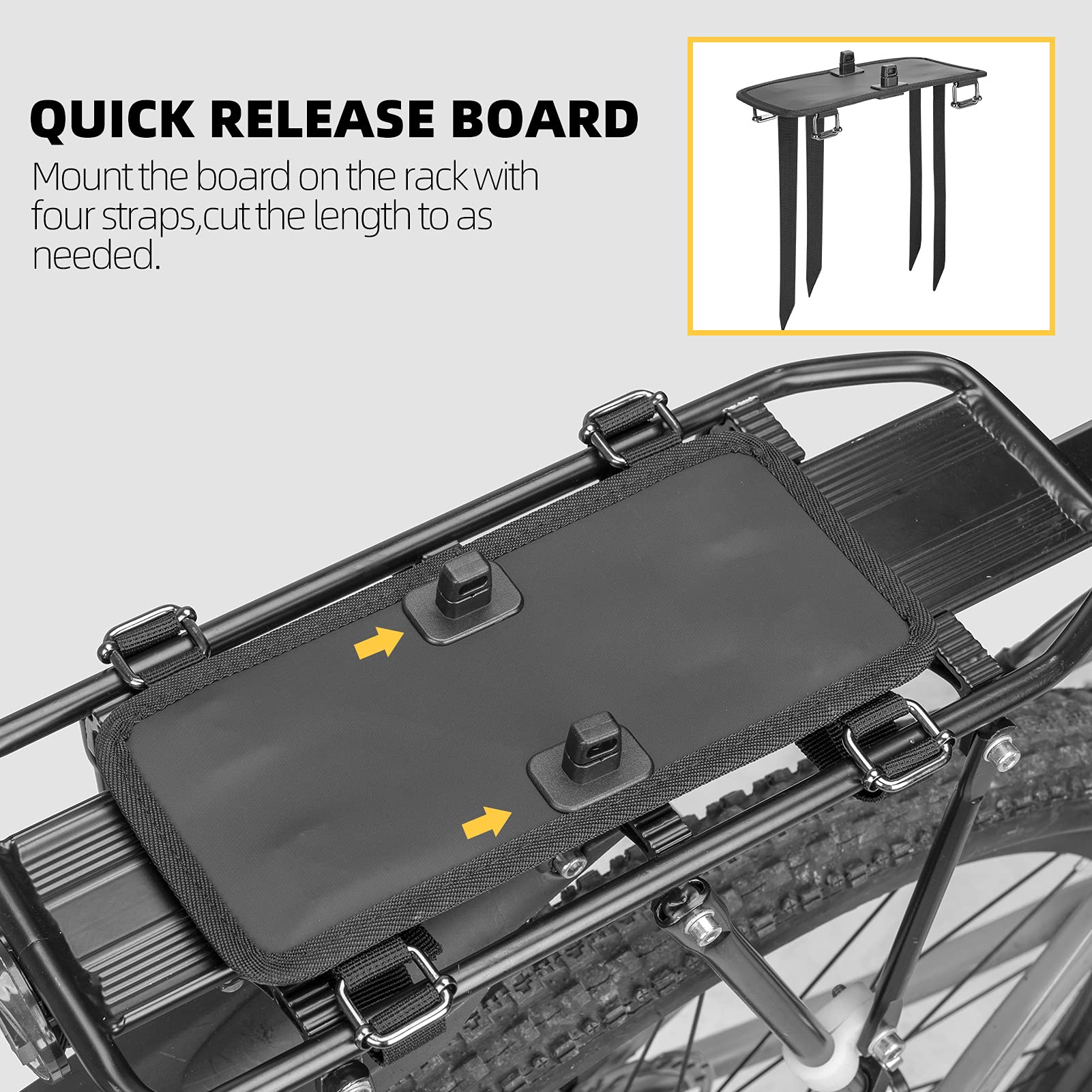 ROCKBROS 30L Bike Rear Rack Panniers Bags for Bicycles Waterproof - Image 3