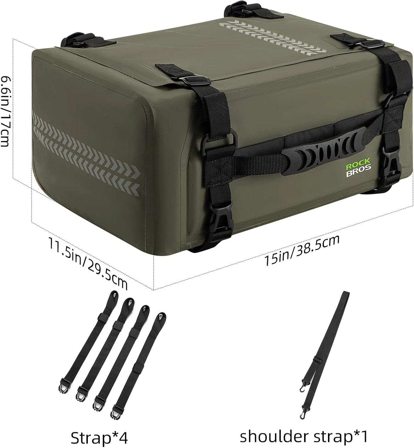 ROCKBROS 30L Waterproof Motorcycle Tail Bag  Universal Fit Durable - Image 5