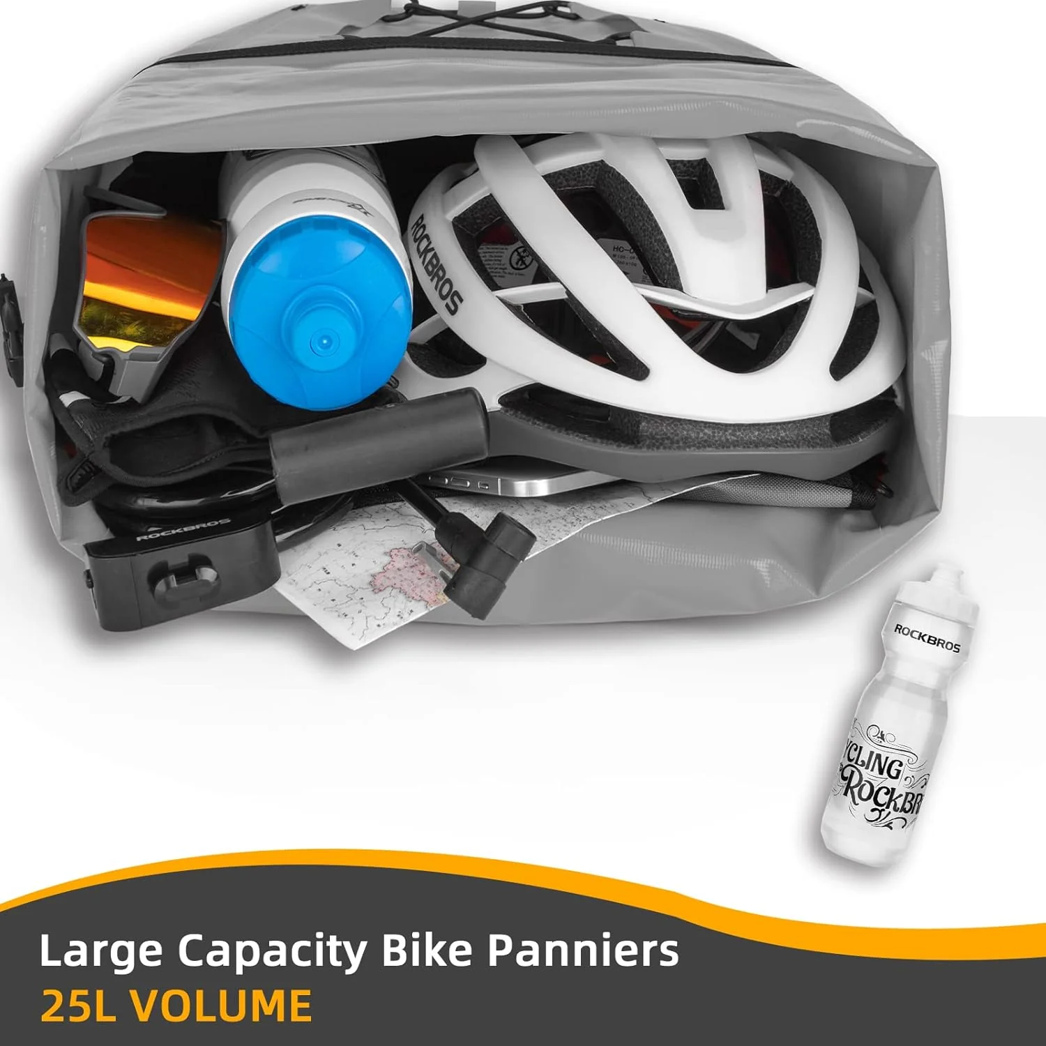 ROCKBROS 32L Waterproof Bike Pannier Durable Spacious Easy to Install - Image 23