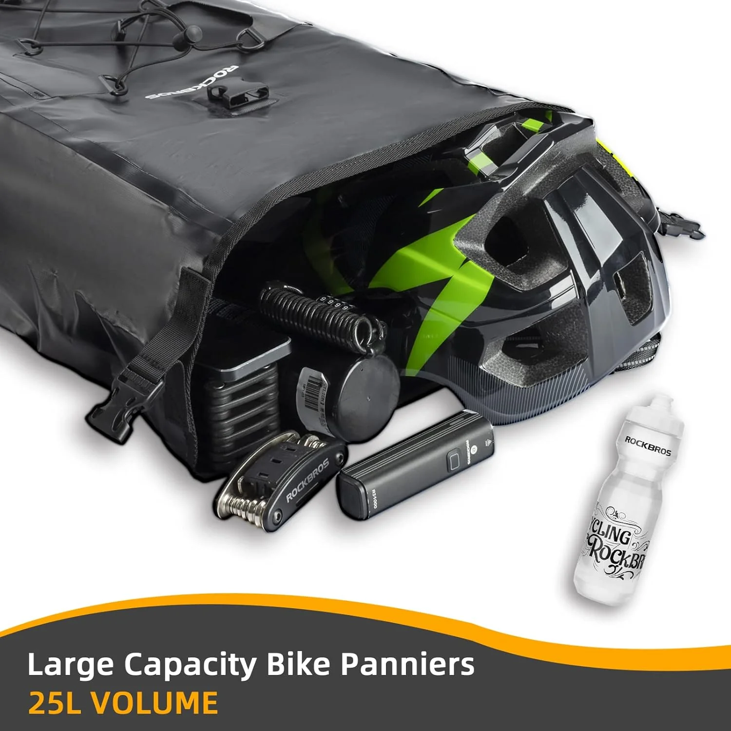 ROCKBROS 32L Waterproof Bike Pannier Durable Spacious Easy to Install - Image 4