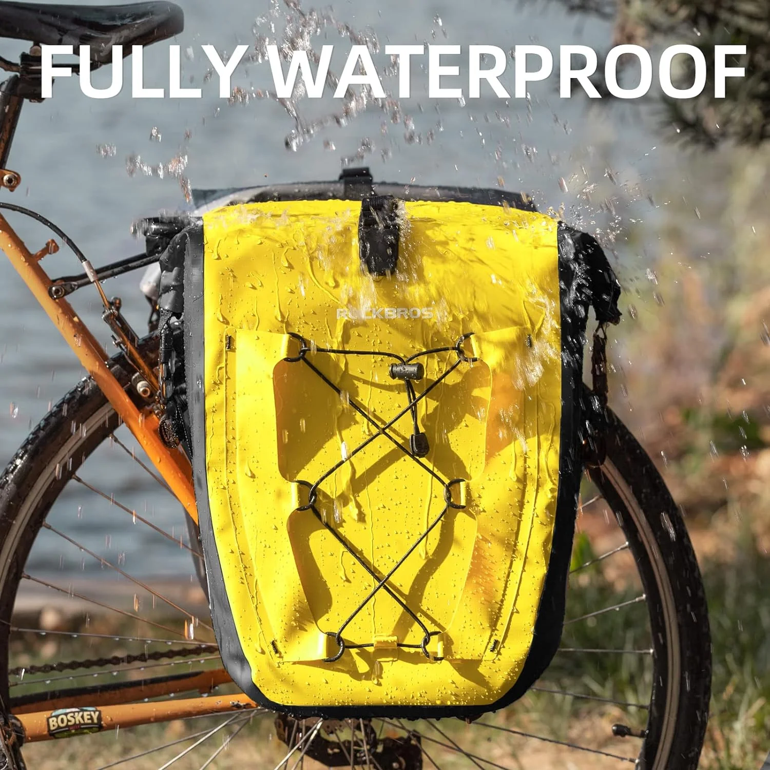 ROCKBROS 32L Waterproof Bike Pannier Durable Spacious Easy to Install - Image 41