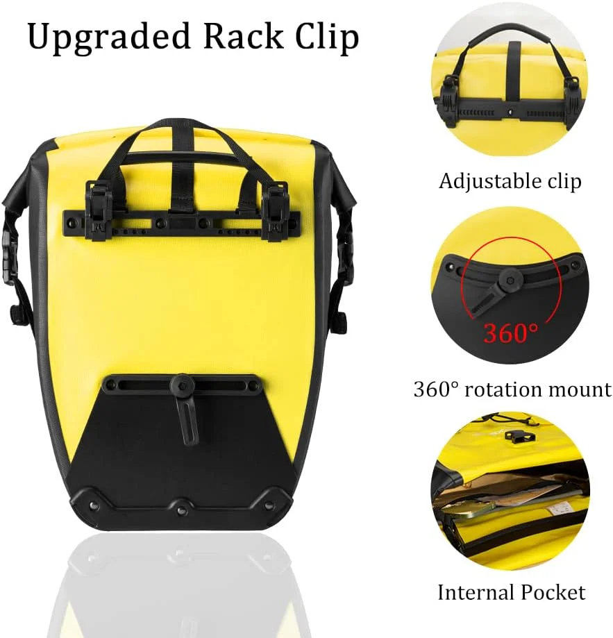 ROCKBROS 32L Waterproof Bike Pannier Durable Spacious Easy to Install - Image 45