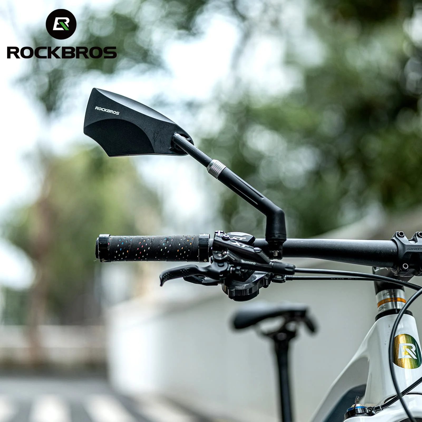 ROCKBROS 360° Adjustable Handlebar Bike Mirror with Anti-Glare Glass - Image 11