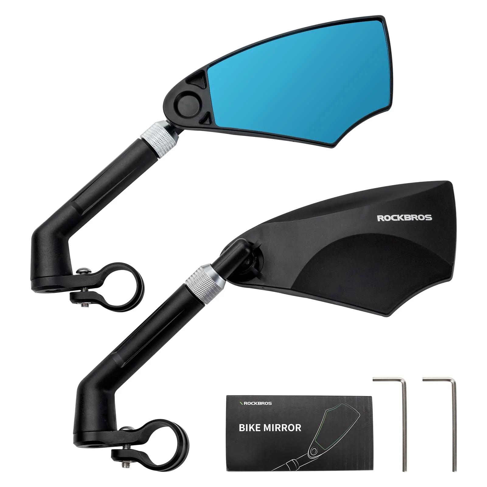 ROCKBROS 360° Adjustable Handlebar Bike Mirror with Anti-Glare Glass - Image 3