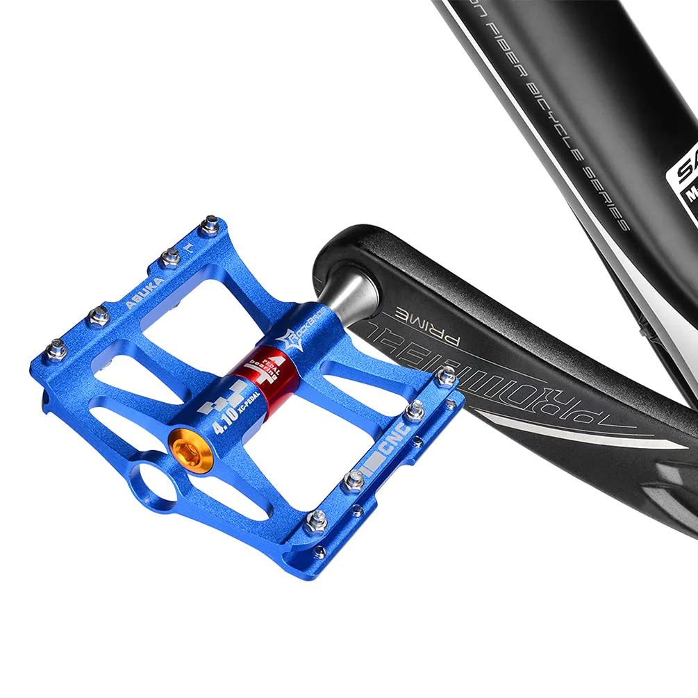 ROCKBROS 4 Bearings Mountain MTB Bike Pedals Platform Flat Aluminum Alloy 9/16" - Image 15