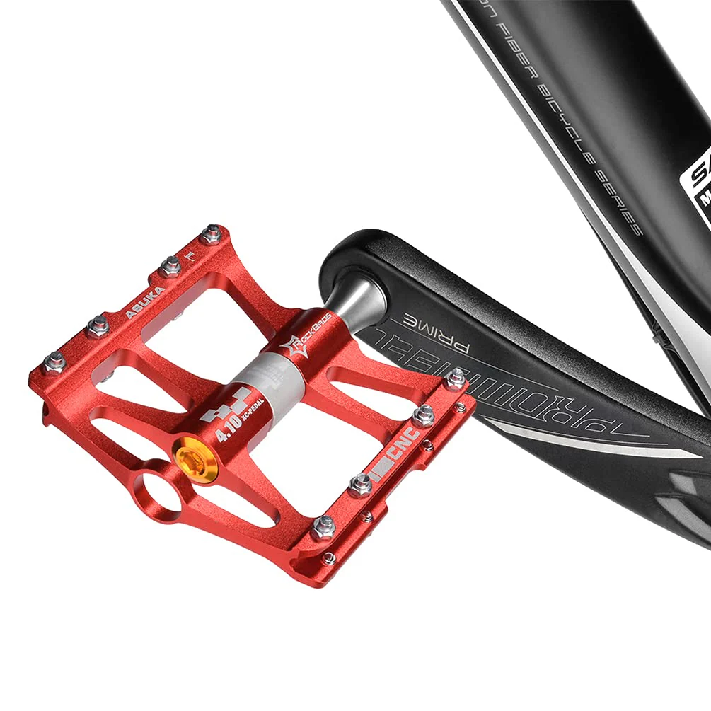 ROCKBROS 4 Bearings Mountain MTB Bike Pedals Platform Flat Aluminum Alloy 9/16" - Image 21