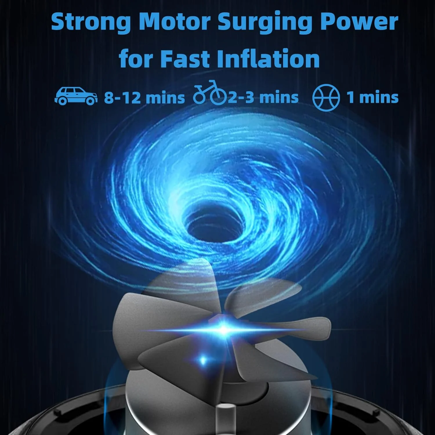 ROCKBROS A10 Electric Bike Tire Pump 150PSI - Image 4