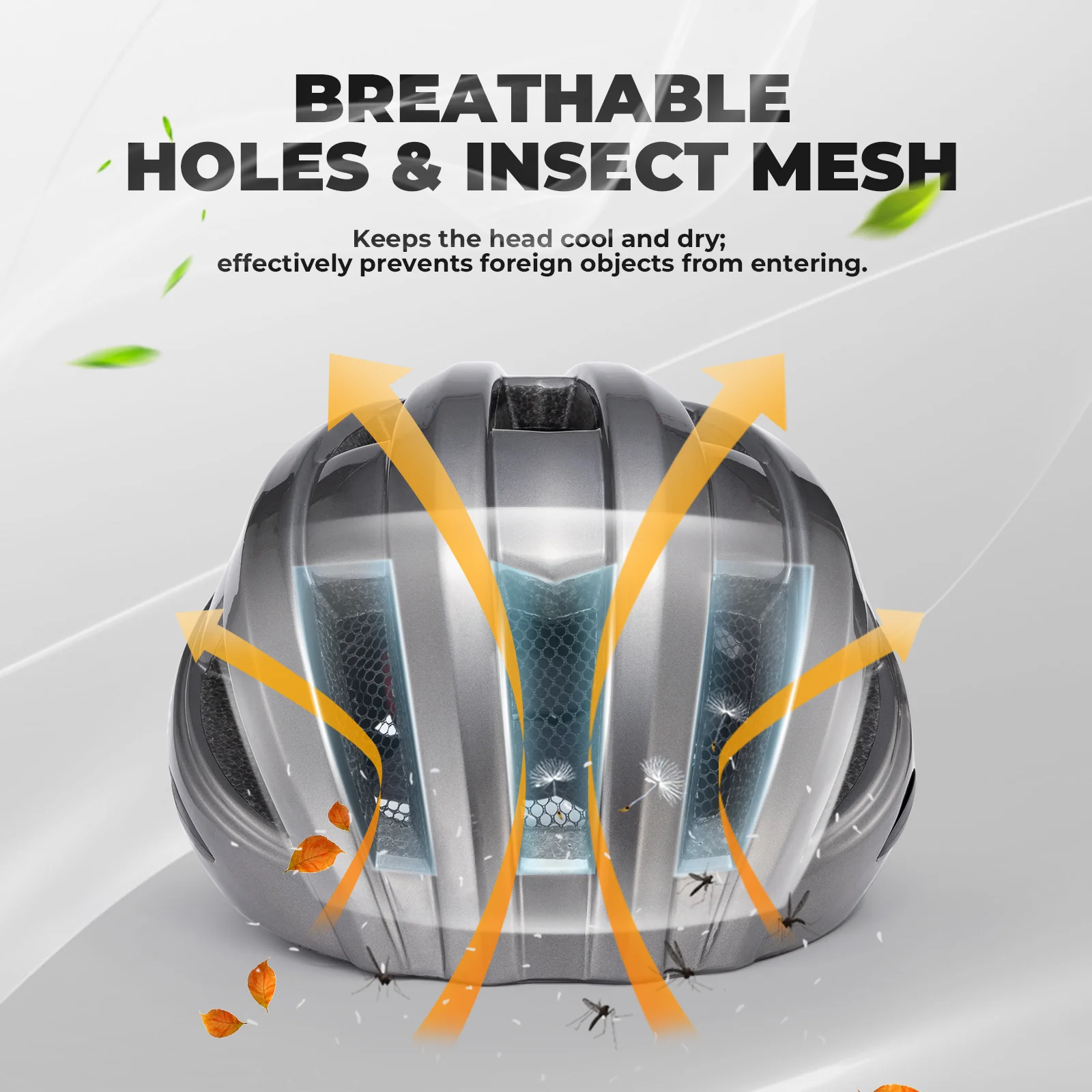 ROCKBROS Bicycle Helmet MTB Road Cycling Rear Light s Integrally-molded EPS+PC Ultralight - Image 10