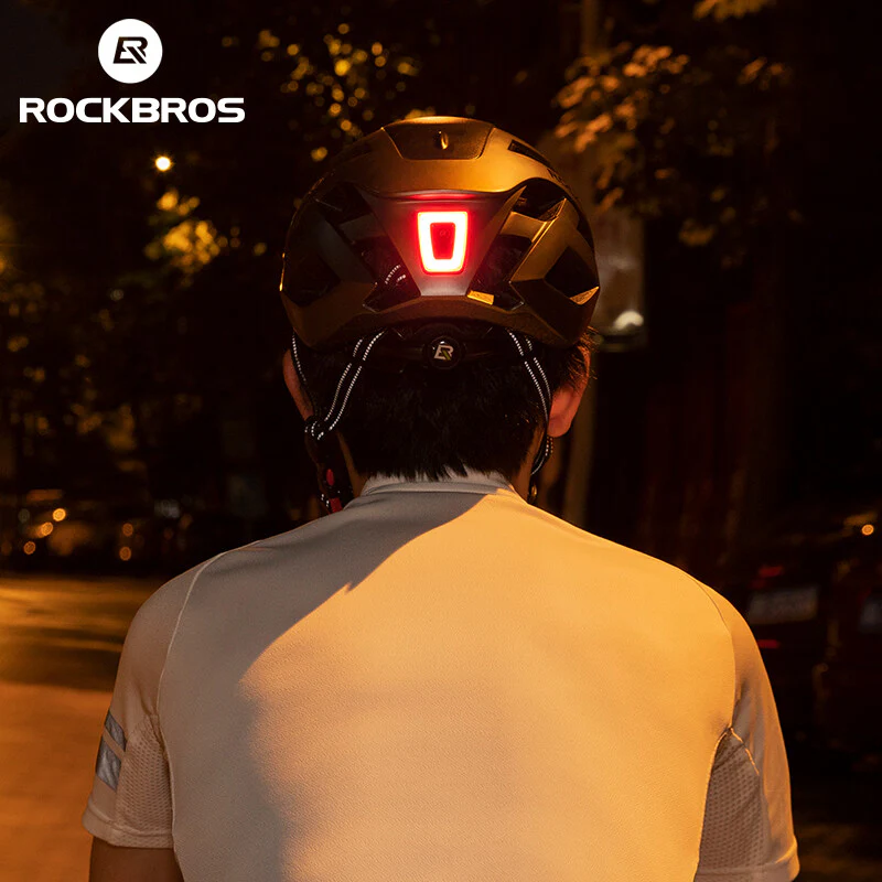 Bike Helmet Warning Tail Light USB - Image 3