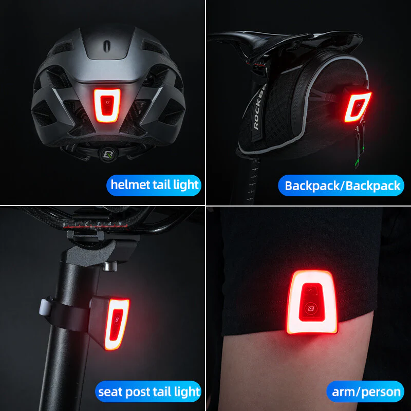 Bike Helmet Warning Tail Light USB - Image 6