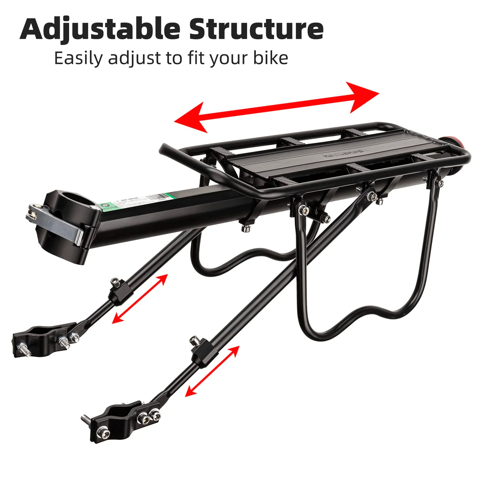 ROCKBROS Bike Cargo Rack Most 165lbs Capacity - Image 3