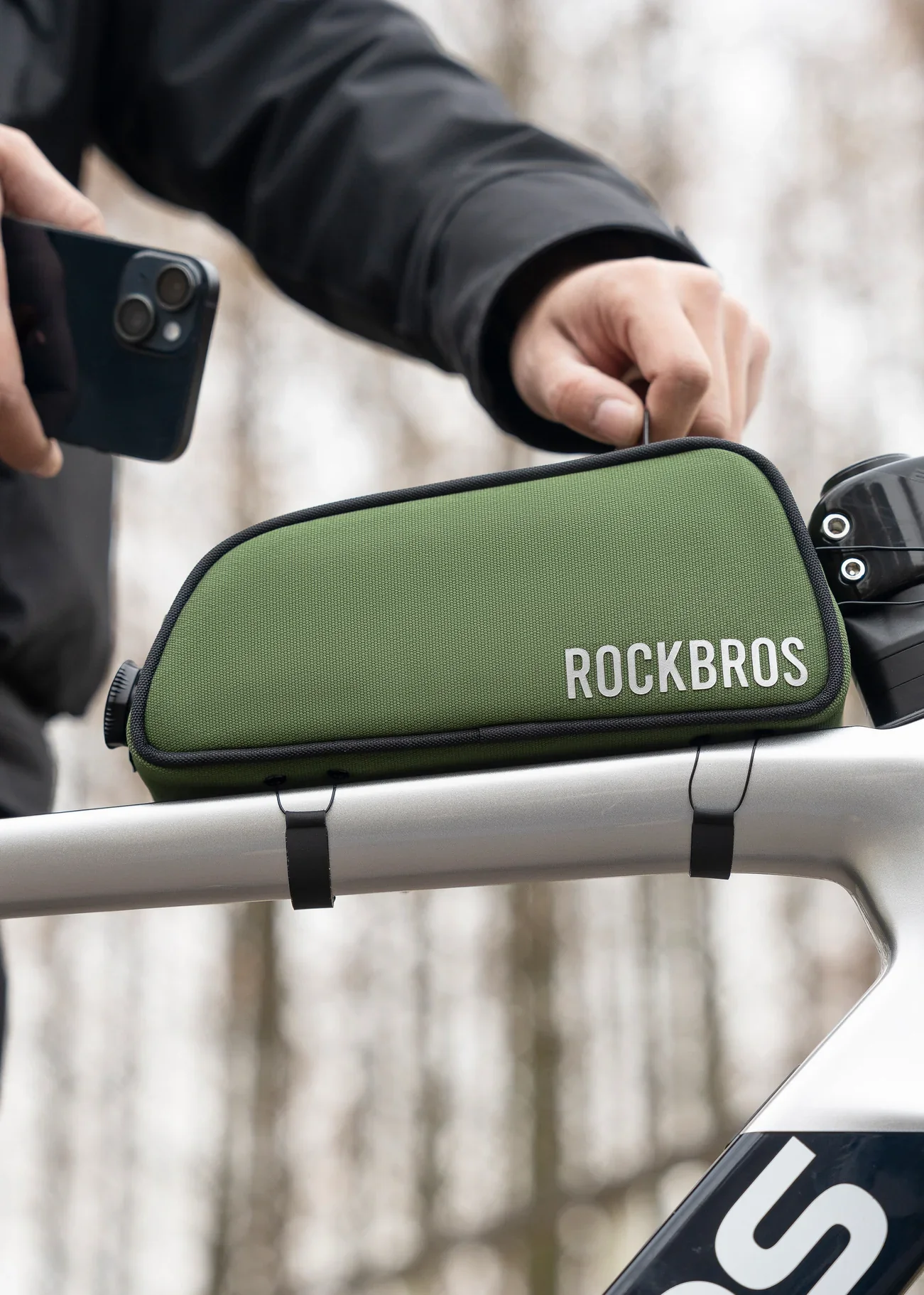 ROCKBROS Bike Frame Bag-Road to sky - Image 23