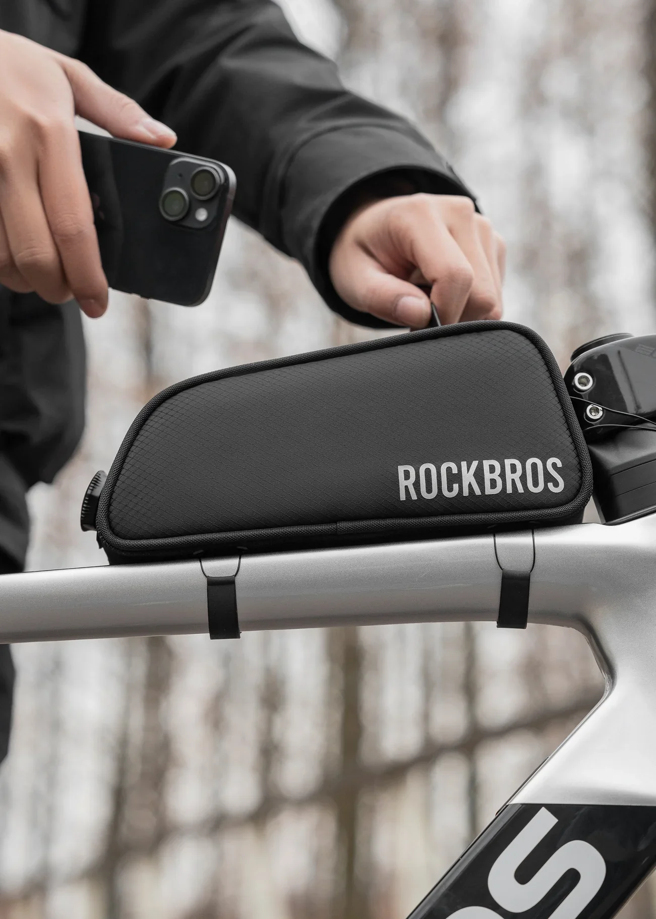 ROCKBROS Bike Frame Bag-Road to sky - Image 5