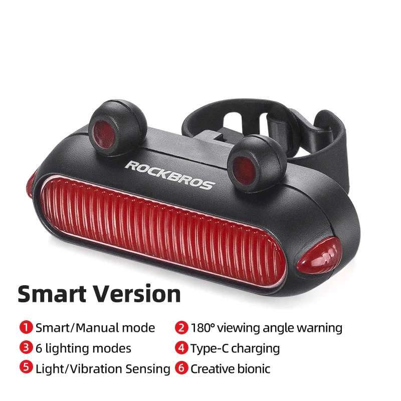 Frog Tail Light USB 6 Modes Brake Light - Image 4