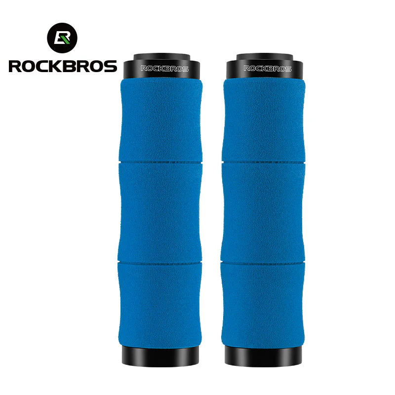 ROCKBROS Bike Grips Shock Absorption Foam Bike Handle Grips Soft Comfortable Non-Slip Double Locked on - Image 8