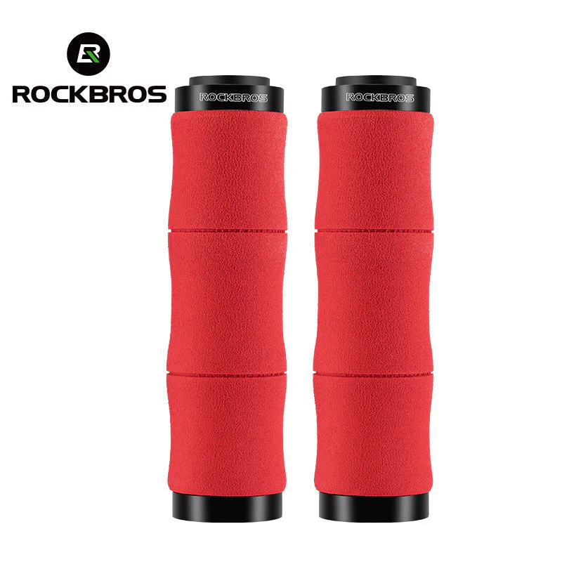 ROCKBROS Bike Grips Shock Absorption Foam Bike Handle Grips Soft Comfortable Non-Slip Double Locked on - Image 9