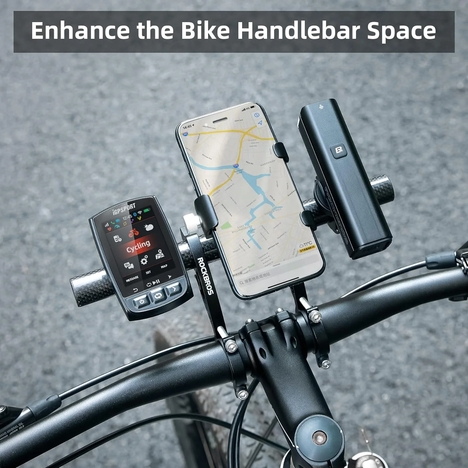 ROCKBROS Bike Handlebar Extender Double Lightweight Durable - Image 13