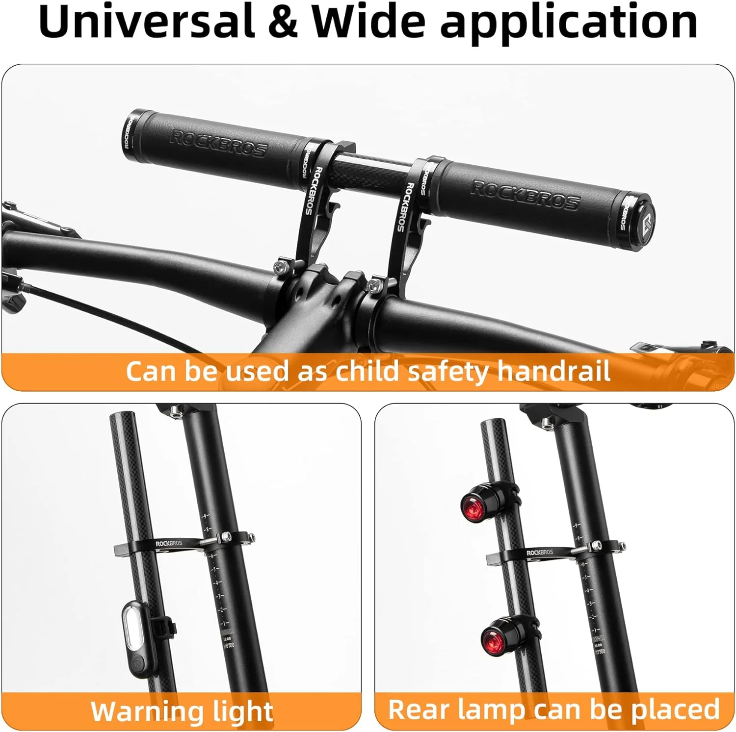 ROCKBROS Bike Handlebar Extender Double Lightweight Durable - Image 3