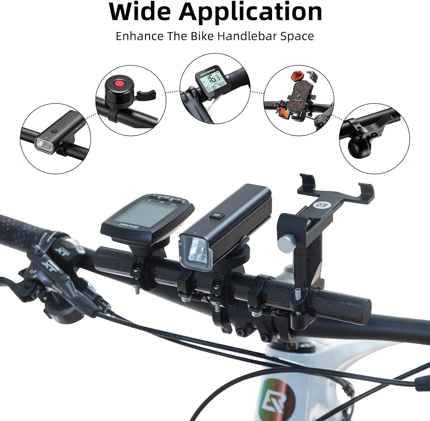 ROCKBROS Bike Handlebar Extender Double Lightweight Durable - Image 6