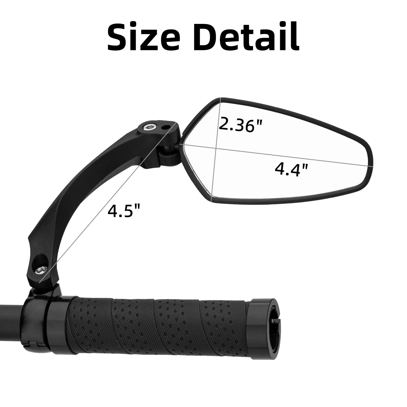 ROCKBROS Bike Handlebar Rear View Mirror with HD Anti-Glare Glass - Image 6