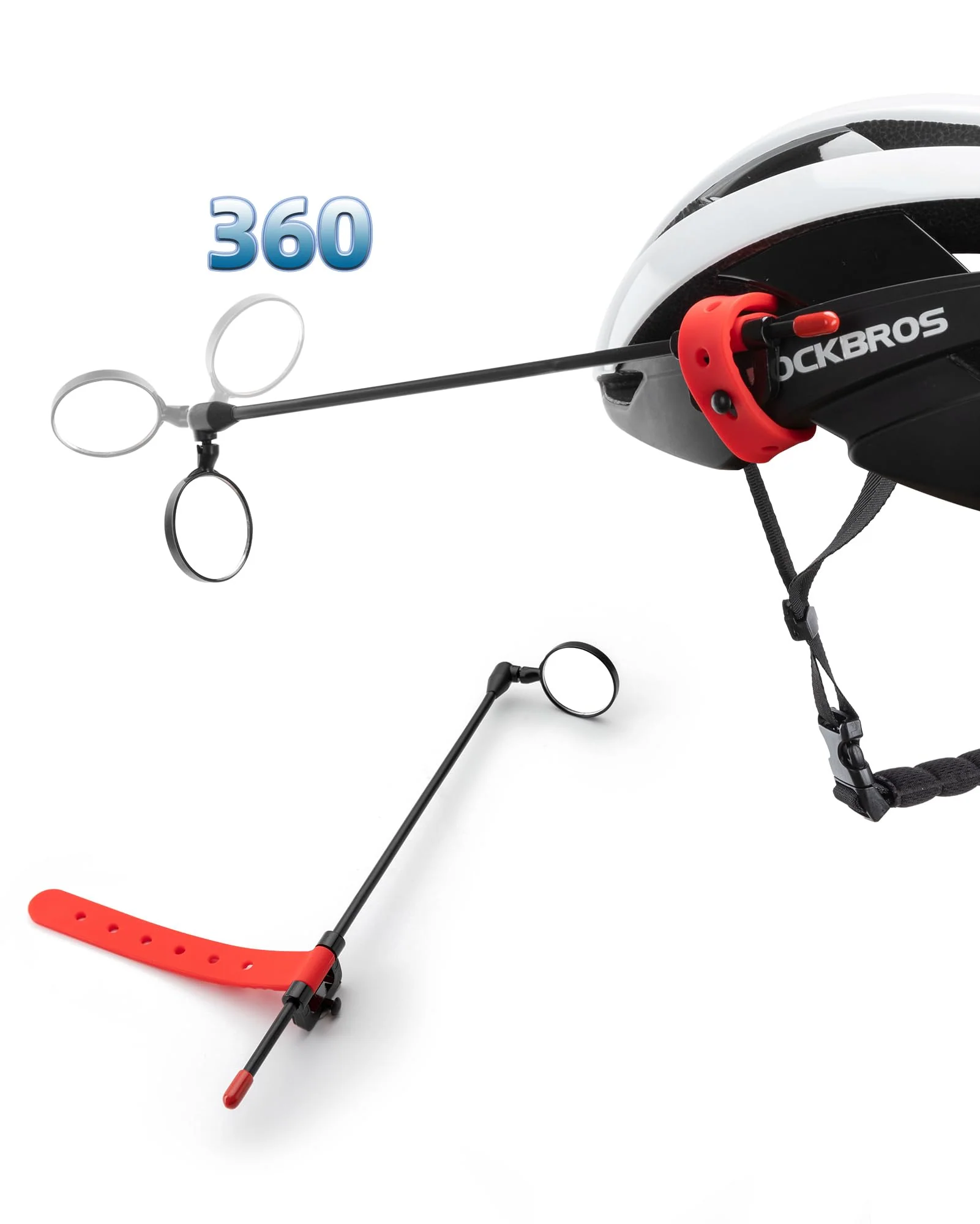 ROCKBROS Bike Helmet Mirror Detachable Fixing Way ycling Mirror - Image 15