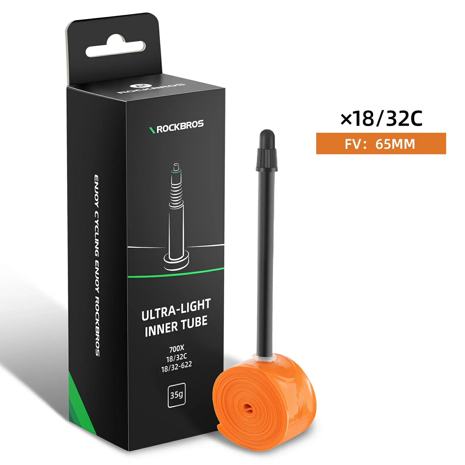 ROCKBROS Bike Inner Tube 700x18/32C Super Light 24/35g TPU - Image 3