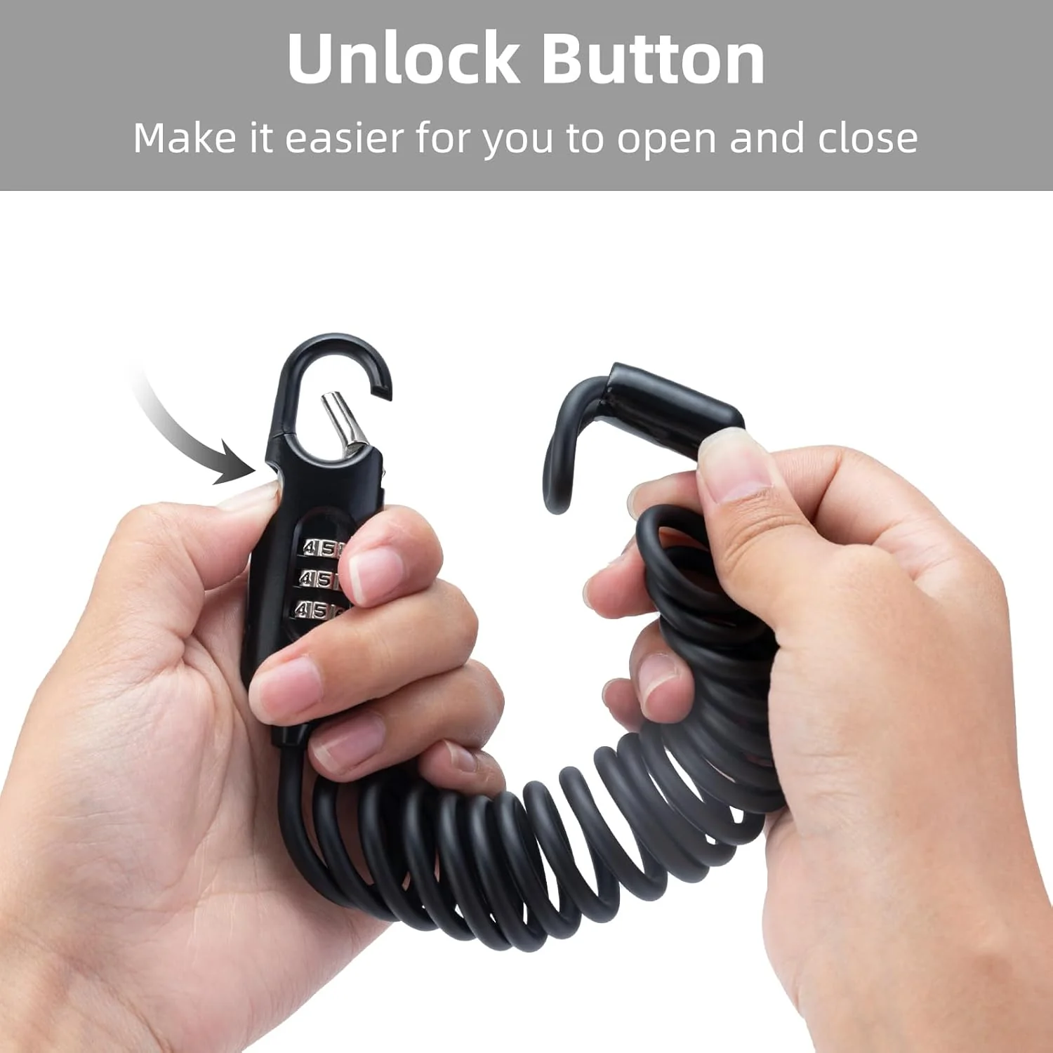 ROCKBROS Bike Lock Cable Combination Bicycle Lock - 6FT Long, Portable, Anti-Theft - Image 10