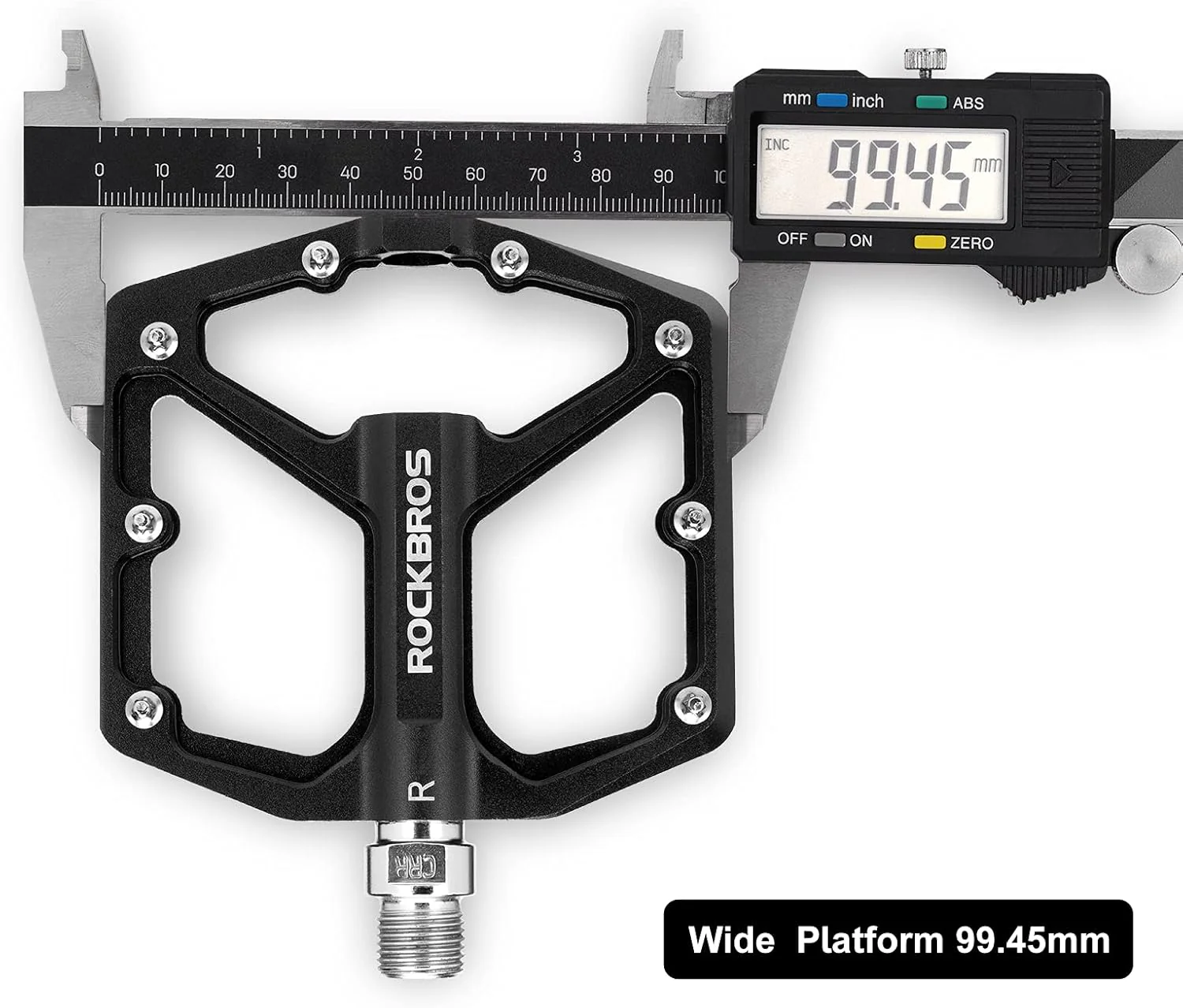 ROCKBROS Bike Pedals Lightweight Aluminum Platform 9/16'' Sealed Bearing - Image 10