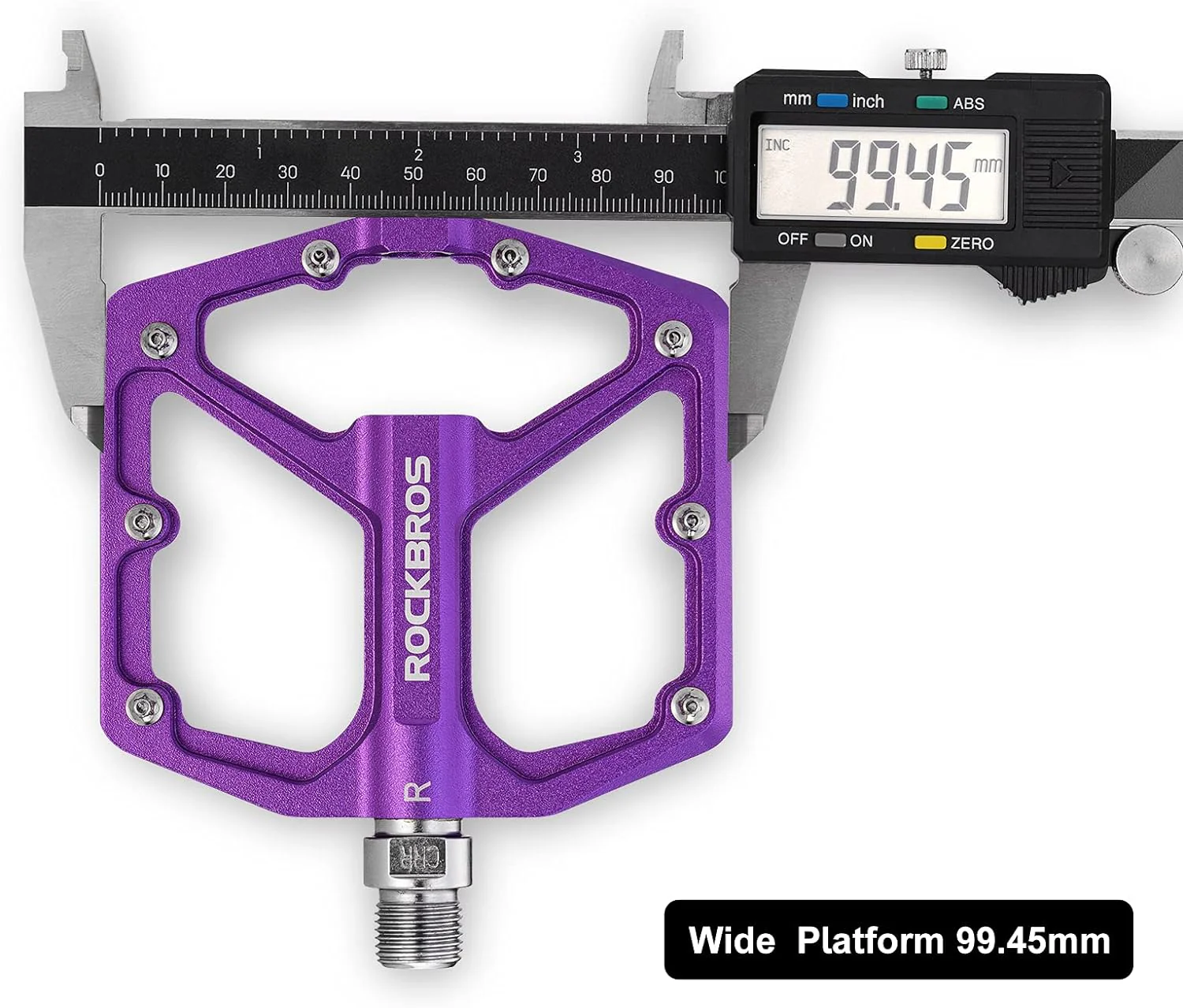 ROCKBROS Bike Pedals Lightweight Aluminum Platform 9/16'' Sealed Bearing - Image 21