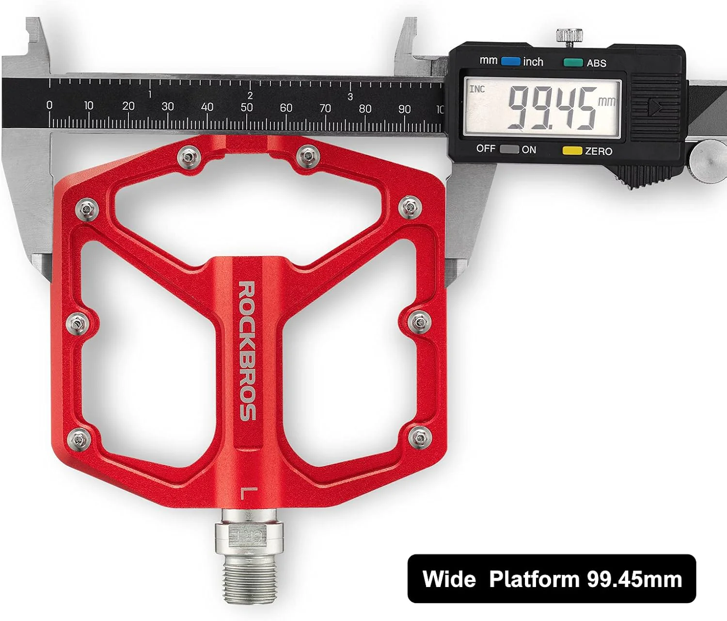 ROCKBROS Bike Pedals Lightweight Aluminum Platform 9/16'' Sealed Bearing - Image 27