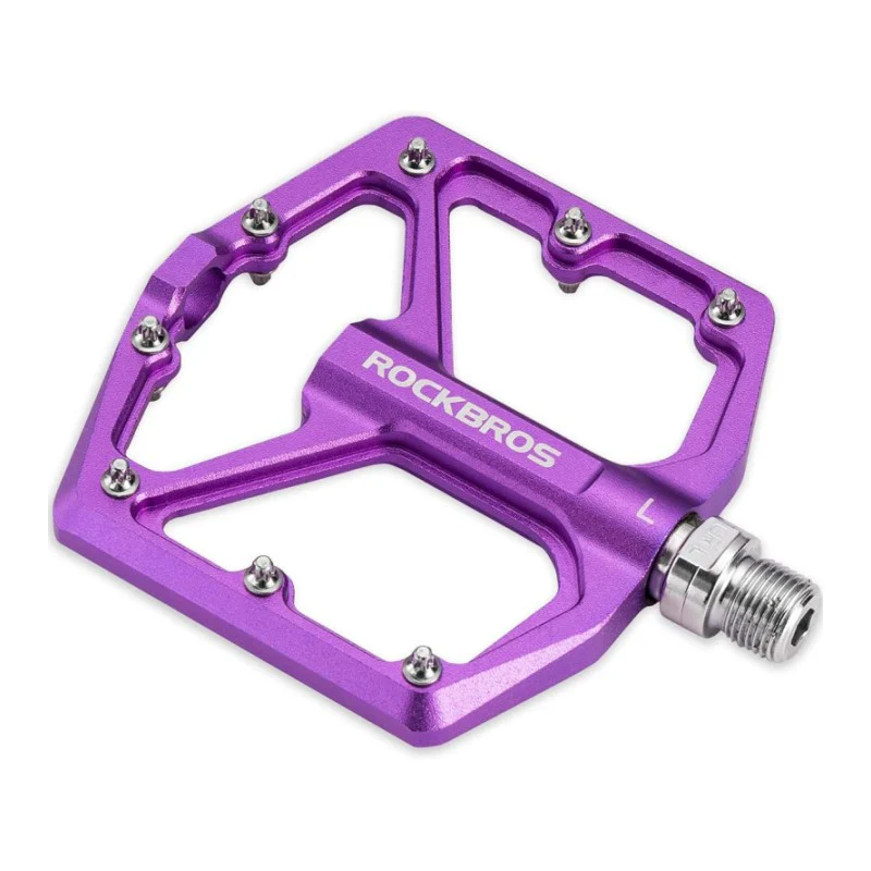 ROCKBROS Bike Pedals Lightweight Aluminum Platform 9/16'' Sealed Bearing - Image 3